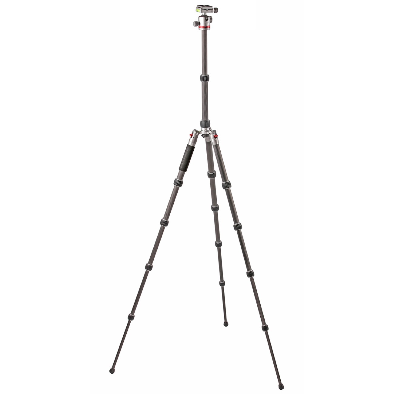 JUSINO Karbon Stativ leicht kompakt Monopod-Funktion bis 130,5cm 5kg + Kugelkopf TK-225 SC GT-30