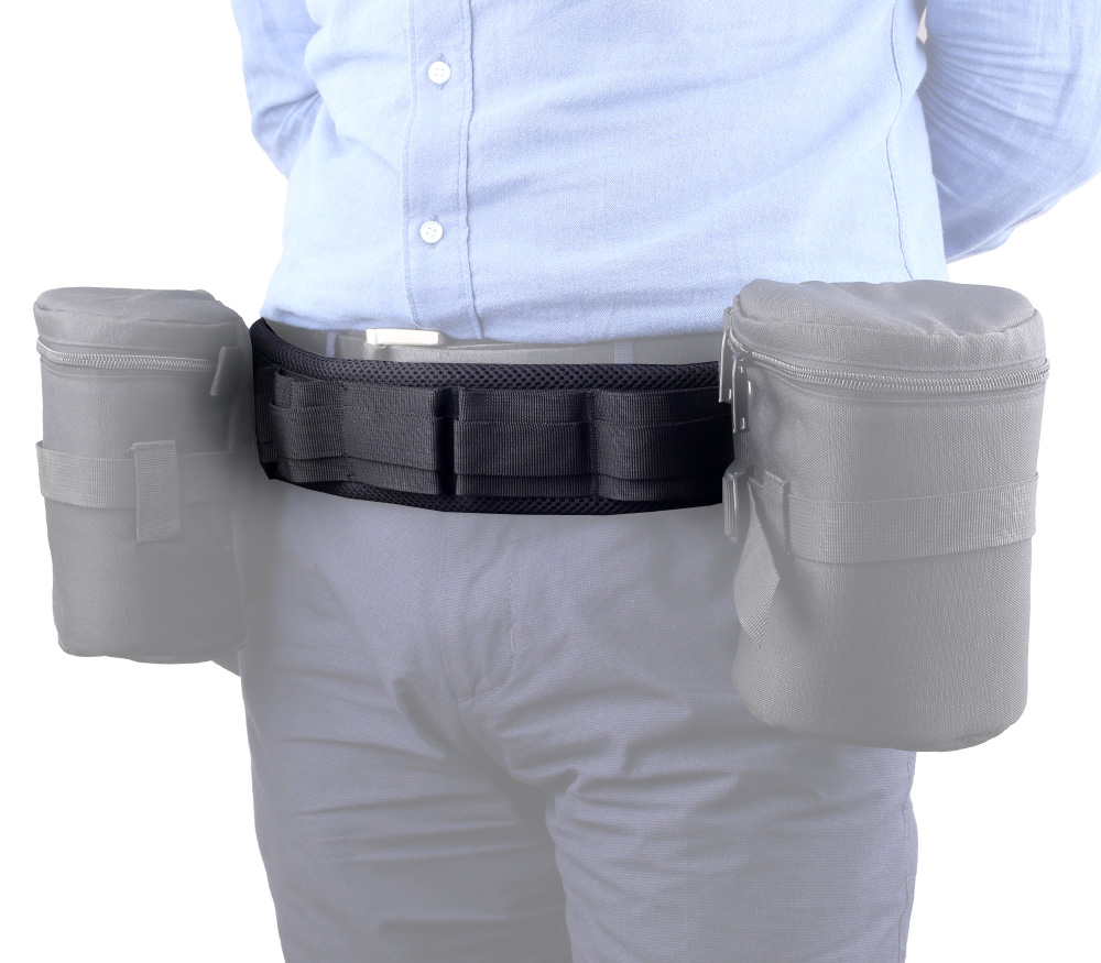 Zubehör-Gürtel Objektivtaschen-Gurt Tragbarer Kameragürtel bis zu 8 Taschen gepolstert verstellbar Zubehör-Gürtel Objektivtaschen-Gurt Tragbarer Kameragürtel bis zu 8 Taschen gepolstert verstellbar
