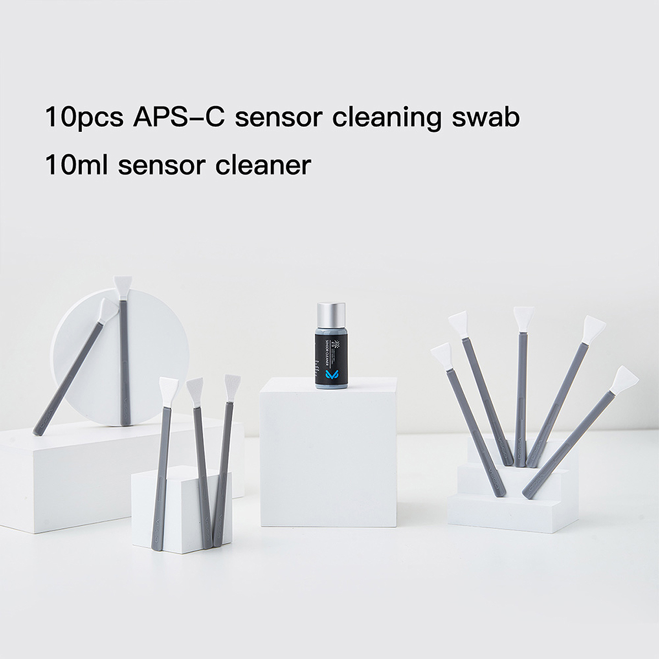 VS-S02-E APS-C Digital Camera Sensor Cleaning Kit Clean Swab × 10 für Kamerareinigung