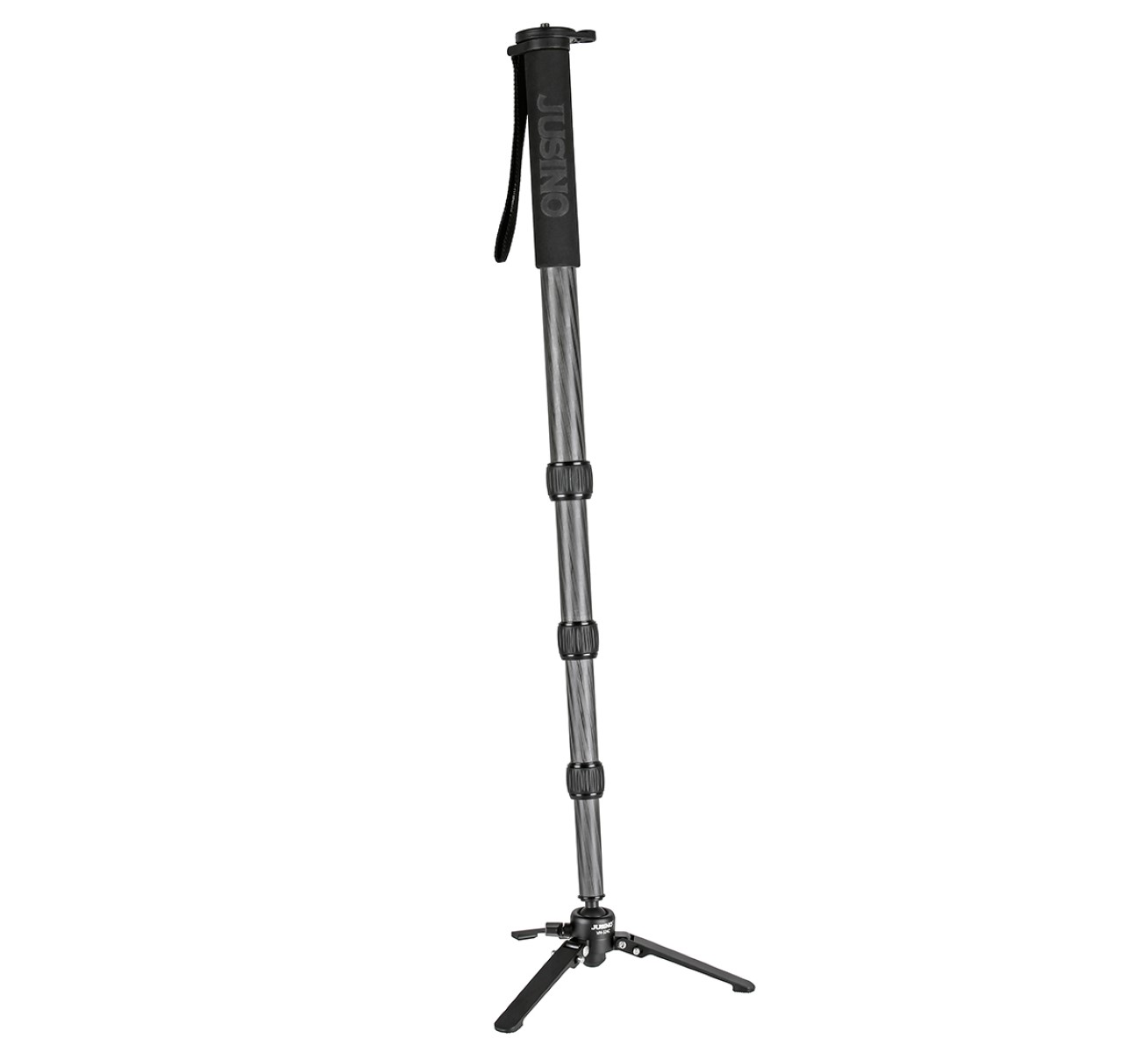 JUSINO Karbon Monopod mit abnehmbarem Fuß Tischstativ Schnelldrehverschlüsse bis 170cm 12kg VM-324C JUSINO Karbon Monopod mit abnehmbarem Fuß Tischstativ Schnelldrehverschlüsse bis 170cm 12kg VM-324C