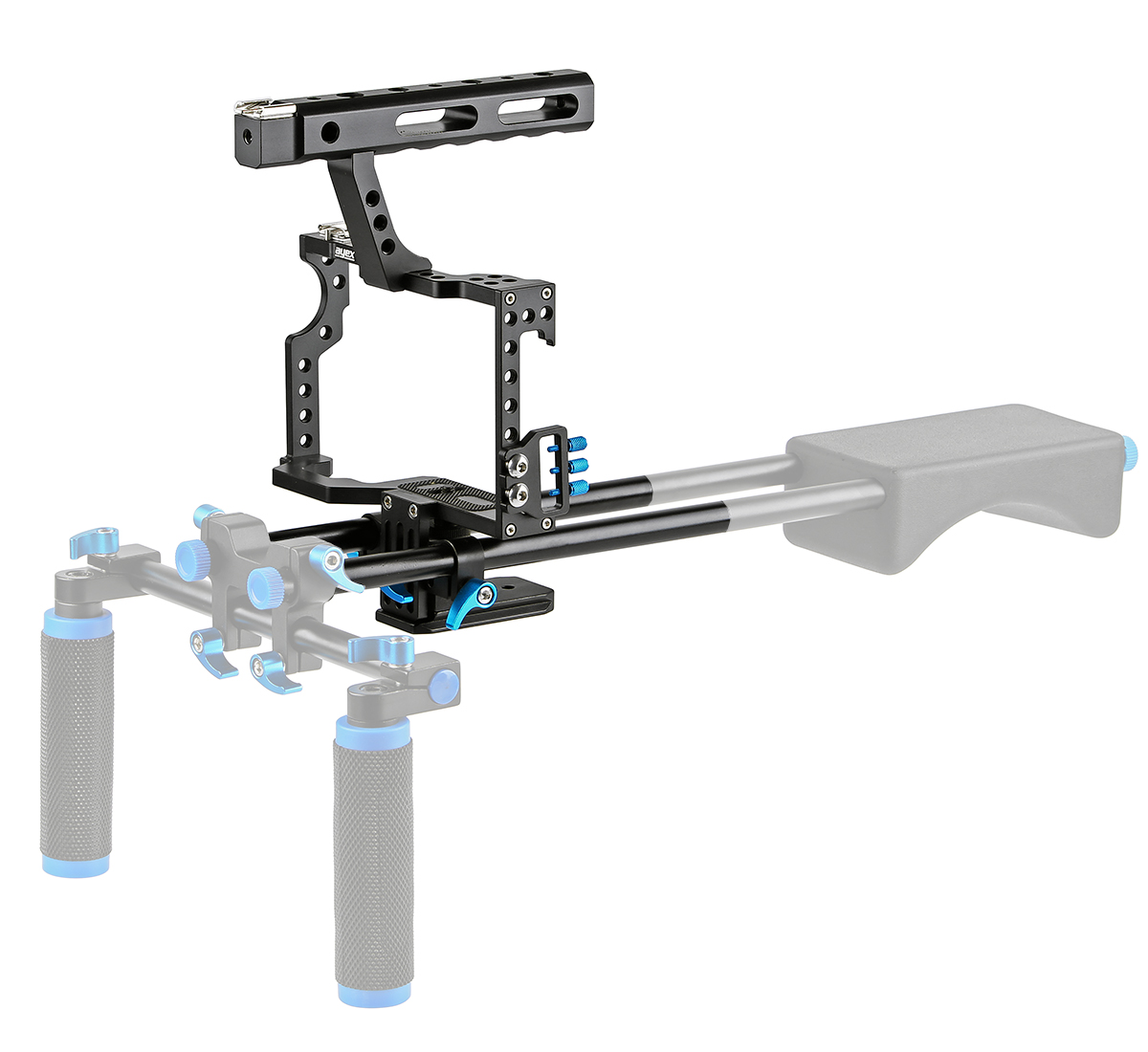ayex Kamera Cage C5 für Sony A7, A7II, A7R, A7RII, A7S, A7SII und Panasonic Lumix DMC-GH4 ayex Kamera Cage C5 für Sony A7, A7II, A7R, A7RII, A7S, A7SII und Panasonic Lumix DMC-GH4