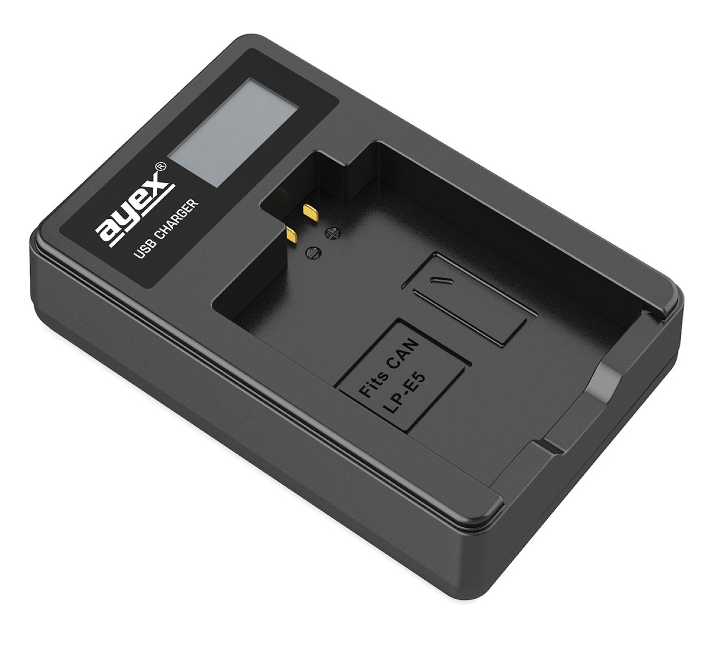 USB Ladegerät für Canon LP-E5 Akkus beleuchtetes Display Ladestandanzeige USB Ladegerät für Canon LP-E5 Akkus beleuchtetes Display Ladestandanzeige