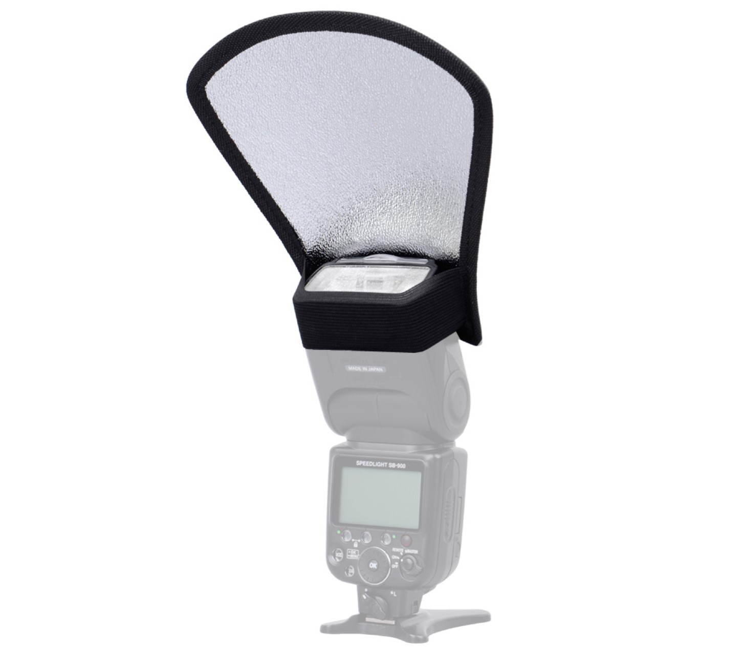 Universal Blitzdiffusor Reflektorkarte silber-weiß für Aufsteckblitze Universal Blitzdiffusor Reflektorkarte silber-weiß für Aufsteckblitze