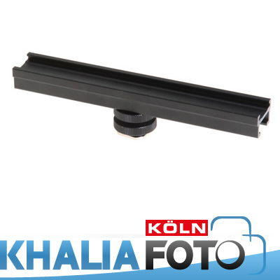 Hot Shoe Verlängerung 20cm Schiene für Standardblitzschuh Hot Shoe Verlängerung 20cm Schiene für Standardblitzschuh