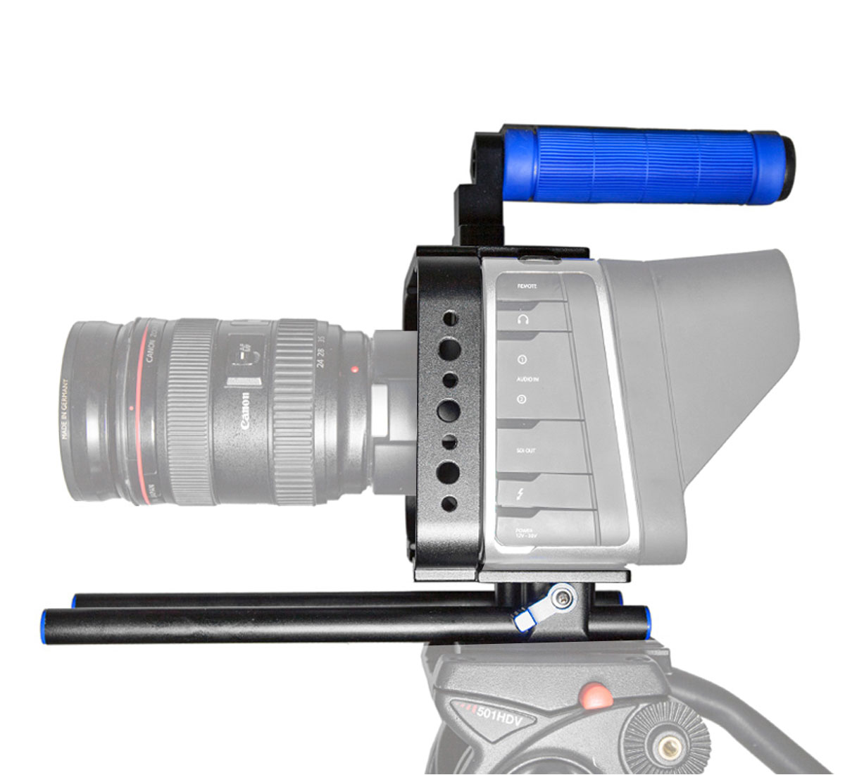 ayex Cage mit Handgriff und Halterungssystem für Blackmagic Cinema Camera ayex Cage mit Handgriff und Halterungssystem für Blackmagic Cinema Camera