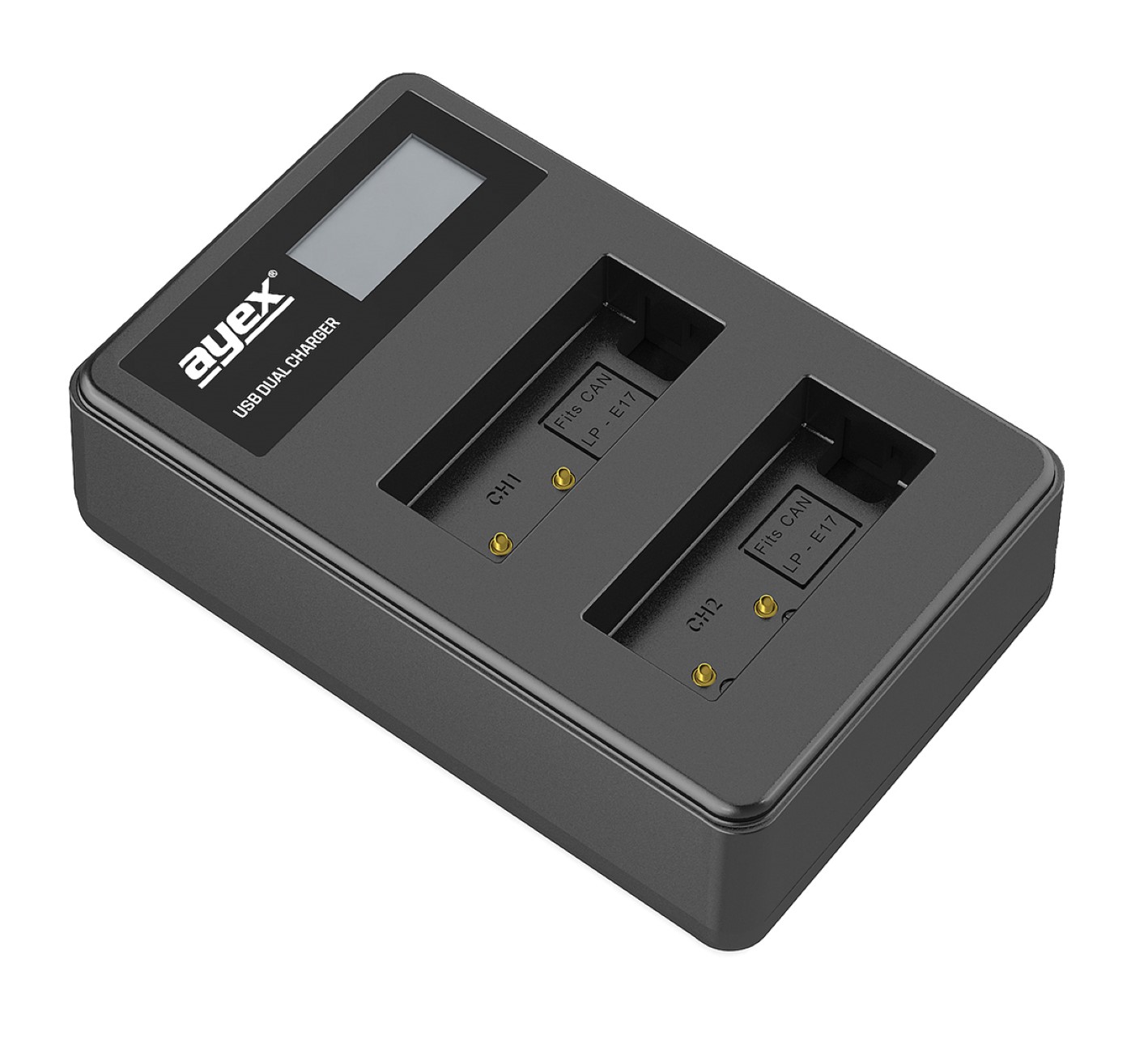 USB Dual Ladegerät für Canon LP-E17 Akkus beleuchtetes Display Ladestandanzeige USB Dual Ladegerät für Canon LP-E17 Akkus beleuchtetes Display Ladestandanzeige