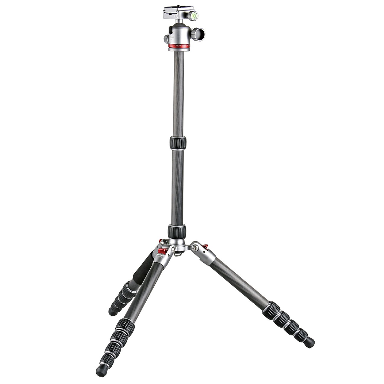 JUSINO Karbon Stativ leicht kompakt Monopod-Funktion bis 130,5cm 5kg + Kugelkopf TK-225 SC GT-30