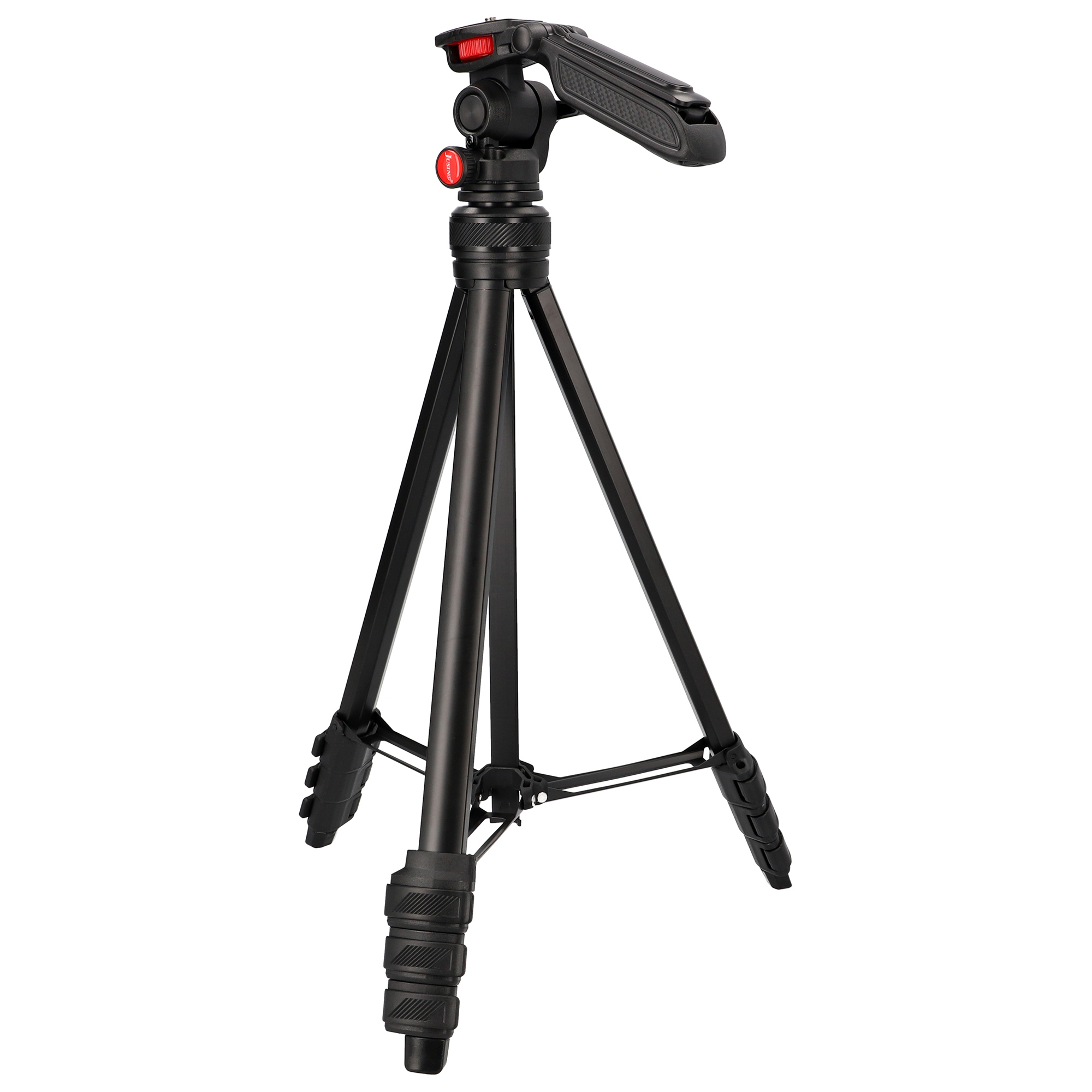 JUSINO leichtes Traveller Stativ 4 Segmente bis 139cm Aluminium 2,5kg belastbar JUSINO leichtes Traveller Stativ 4 Segmente bis 139cm Aluminium 2,5kg belastbar